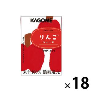 カゴメ　業務用りんごジュース（こども支援パッケージ）　100ml　1箱（18本入）