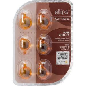 ellipsヘアトリートメント HAIR VITALITY シートタイプ オレンジ 6粒 1個 アイエスリンク