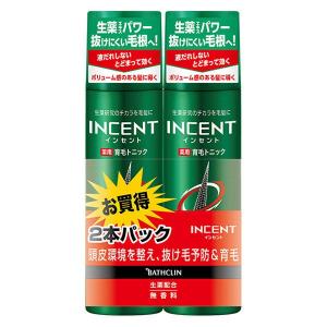 インセント 薬用 育毛トニック 男性用 無香料 180g×2本パック