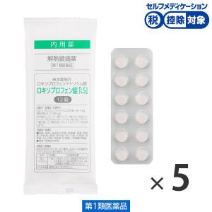 ロキソプロフェン錠 5袋セット セントラル製薬 オリジナル 頭痛 生理痛 発熱に