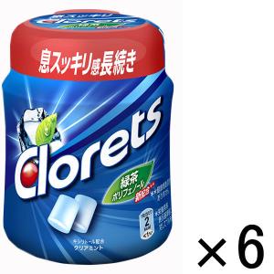 モンデリーズ　クロレッツXPクリアミントボトルＲ　クリアミント味　6個　ガム