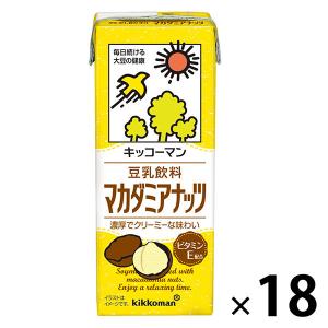 キッコーマン 豆乳飲料 マカダミアナッツ 200ml 1箱
