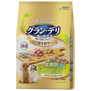 グランデリ カリカリ仕立て 低脂肪 味わいビーフ入り 1.6kg1袋 国産 ユニ チャーム ドッグフード 犬 ドライ