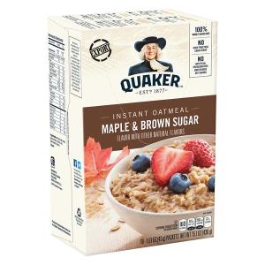 QUAKER インスタントオートミール メープルブラウンシュガー 430g 1個 シリアル