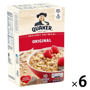 【ワゴンセール】QUAKER（クエーカー） インスタントオートミール レギュラー 280g 6箱　シリアル