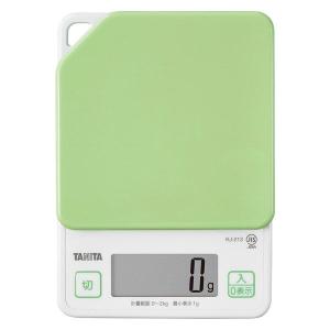 タニタ キッチンスケール 2kg アボカドグリーン KJ-213 1台 計量器 クッキングスケール