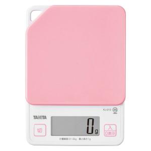 タニタ キッチンスケール 2kg ストロベリーピンク KJ-213 1台 計量器 クッキングスケール