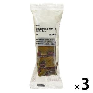無印良品 不揃い 抹茶とかのこのケーキ 3個 良品計画