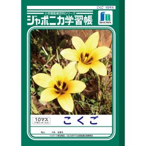 ショウワノート ジャポニカ学習帳 こくご（国語）B5 10マス 十字リーダー入り 2冊 JL-8