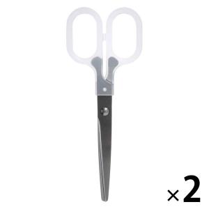 無印良品 ステンレスはさみ 全長約15.5cm クリア 1セット（2本）