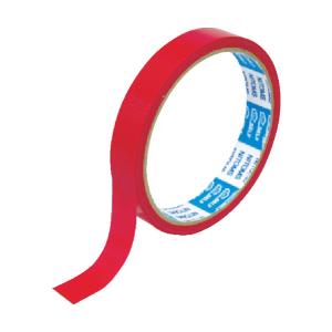 ニトムズ PEクロステープ 15mmx10m 赤 J6810 2巻 仮止め 軽梱包 仕分け 飾り付け マーキング 目印