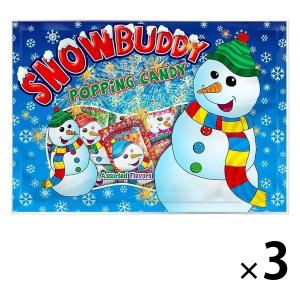 スノーバディ ポッピングキャンディバッグ 3袋 Wismettacフーズ クリスマス キャンディ