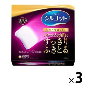 シルコットふきとりコットン 32枚入×3箱 ユニ チャーム
