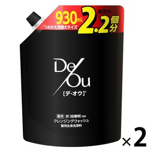 デ オウ 薬用 ボディウォッシュ クレンジングウォッシュ シトラスハーブの香り 特大 詰め替え用 930ml 2個 EC専売品 ロート製薬