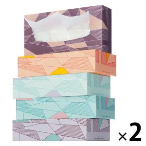 ティッシュペーパー 200組 オリジナルティッシュ ステンドグラス1セット アスクル オリジナル