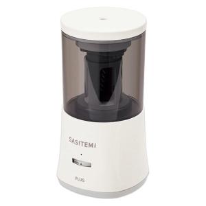 プラス スーパー全自動鉛筆削り SASITEMI アイボリー 白 電動 FS-760
