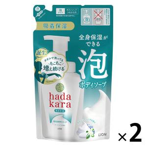 ハダカラボディソープ 泡タイプ クリーミーソープの香り詰め替え 440ml 2個 ライオン