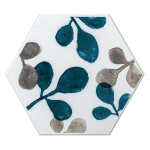 karari 珪藻土 コースター ヘキサゴン ボタニカル 1個 アネスティカンパニー