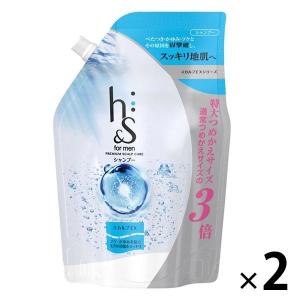 【セール】h&amp;s for men（エイチアンドエス）薬用シャンプー スカルプEX クールメントールの香り 超特大 詰め替え 900ml 2個 メンズ