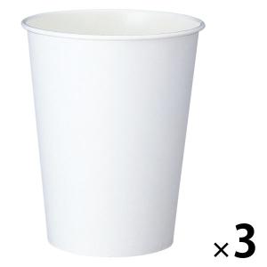 紙コップ ホワイト 275ml（9オンス） 1セット（100個入×3袋）