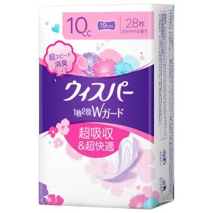 ウィスパー Wガードおりもの&水分ケア パンティライナー 吸水ライナー 10cc 19cm 1個P&G おりものシート