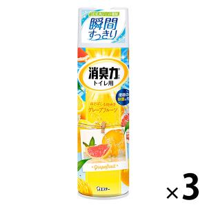 トイレの消臭力スプレー 消臭芳香剤 トイレ用 グレープフルーツ 330mL 1セット エステー
