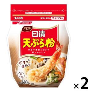 日清製粉ウェルナ 日清 天ぷら粉 600g チャック付　1セット（2個）