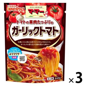 日清製粉ウェルナ マ マー トマトの果肉たっぷりのガーリックトマト ×3個