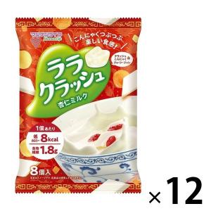 ララクラッシュ 杏仁ミルク 12袋 マンナンライフ ゼリー