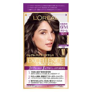 ロレアル パリ エクセランス R クリームタイプ 6FM カーキ色のやや明るい栗色