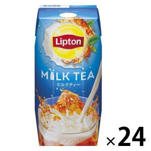 森永乳業 リプトン ミルクティー 200ml 1箱（24本入）紅茶飲料 紙パック ドリンク 飲み物 常温保存