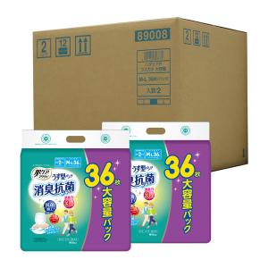 大人用紙おむつ 肌ケアアクティ 介護おむつ うす型パンツ 消臭抗菌プラス 大容量 M-L 2パック日本製紙クレシア