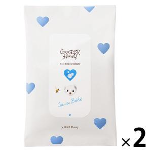 VECUA Honeyワンダーハニー 素肌すっきりクールシャワーシート サボンべべ 10枚×2個