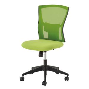 イトーキサリダチェアオフィスチェアメッシュ張り肘無しグリーンYL5-LG1脚