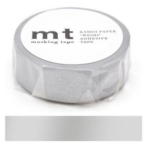 カモ井加工紙 マスキングテープ mt 銀 幅15mm 1巻 MT01P206R
