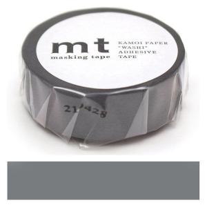カモ井加工紙 マスキングテープ mt マットグレー 幅15mm 1巻 MT01P405R