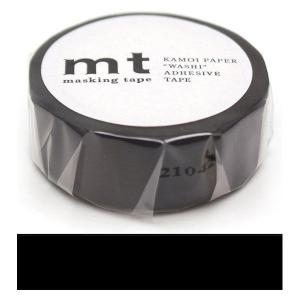 カモ井加工紙 マスキングテープ mt マットブラック 幅15mm 1巻 MT01P207R