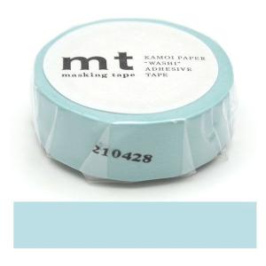 カモ井加工紙 マスキングテープ mt ベビーブルー 幅15mm 1巻 MT01P191R