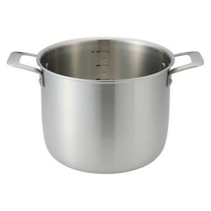 無印良品 ステンレスアルミ全面三層鋼両手鍋 約6.0L 約幅33×高さ17cm