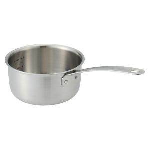 無印良品 ステンレスアルミ全面三層鋼片手鍋 約1.5L 約幅36×高さ13cm