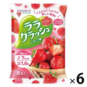 ララクラッシュ いちご味 6袋 マンナンライフ ゼリー