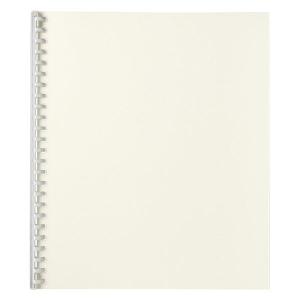 無印良品 ポリプロピレンカバー台紙に書きこめるアルバム 四つ切タイプ 15枚 白 良品計画