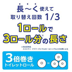 トイレットペーパー シングル 3倍長持ち 6ロ...の詳細画像2