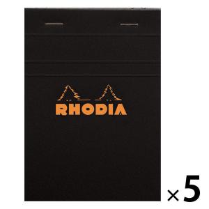 RHODIA（ロディア） ブロックロディア 方眼 No.13 ブラック cf132009 5冊