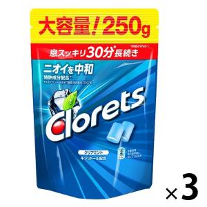 クロレッツXP クリアミント スタンドパウチ 3袋 モンデリーズ ジャパン ガム