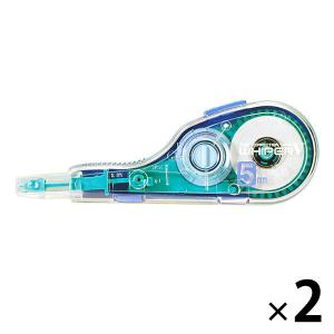 修正テープ ホワイパーV 本体 幅5mm×10m WH-105T 2個 プラス