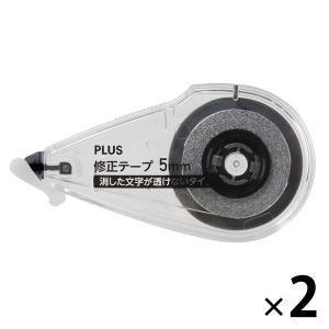 プラス 消した文字が透けない 使いきり修正テープ ME5mm