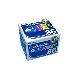 エプソン用 G&G 互換インク HBE-4CL86 4色パック