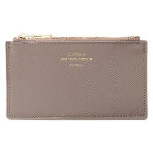 キトリ ジップカードケース グレージュ 小銭入れ デルフォニックス