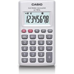 カシオ計算機 パーソナル電卓　カードタイプ　８桁 LC-797A-N 1個｜LOHACO PayPayモール店